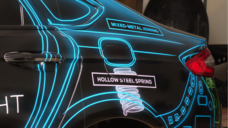 Illustration for article titled Ford Just Unveiled A Fusion That Weighs As Little As A Fiesta